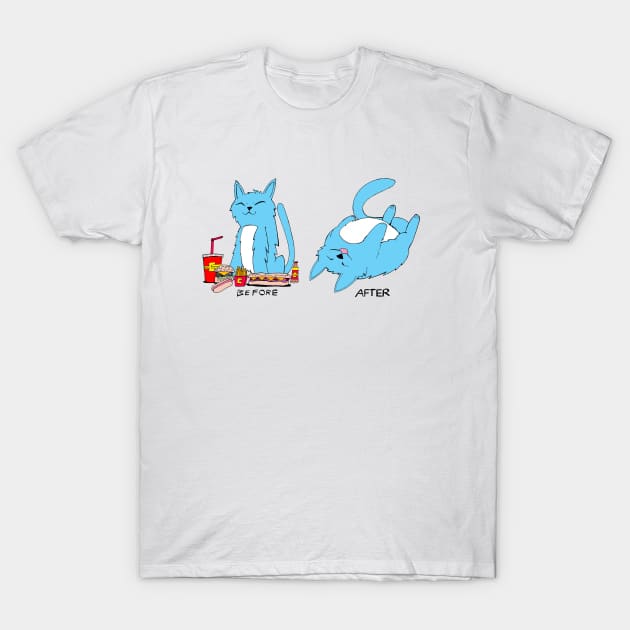 Before & After T-Shirt by CarlComics